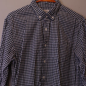 Giordano Small Checked Flannel Button Up